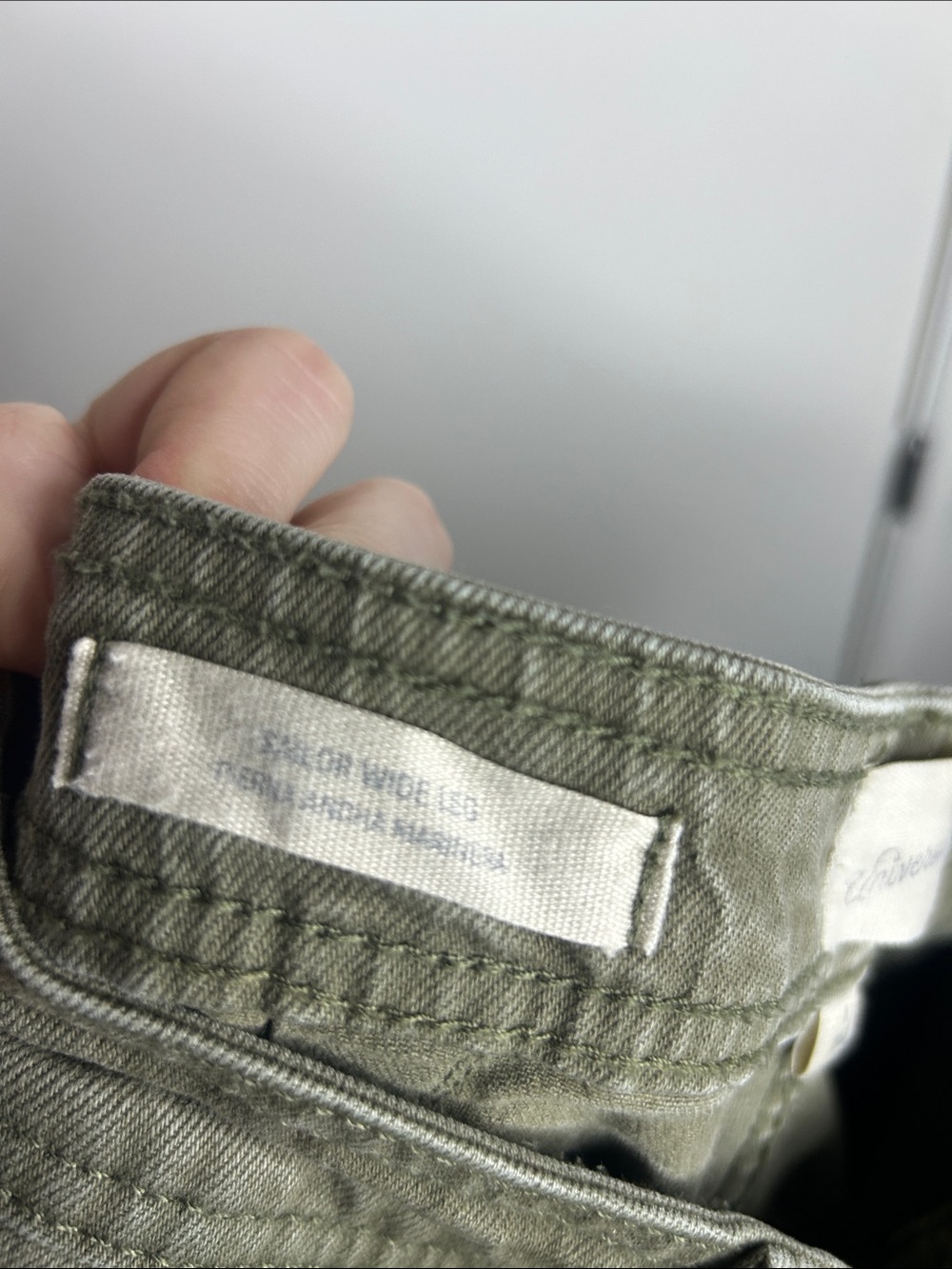 High-Waist Wide Leg Jeans in Olive for Women - Picture 5 of 7